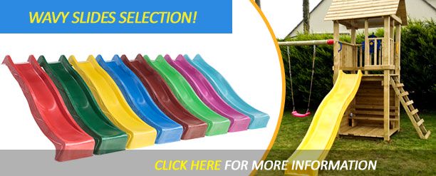 Wavy Slides in various sizes and colours!