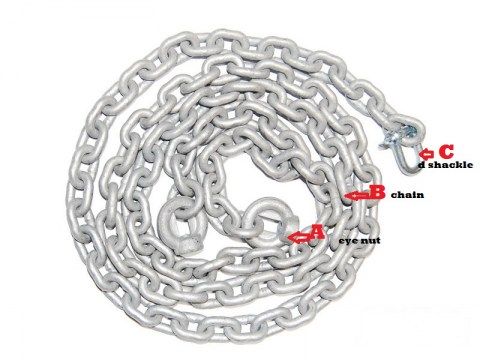 galvanized chain set chainset