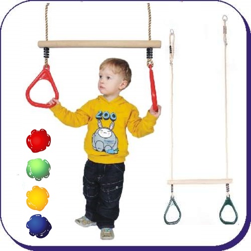 Gymnastic Trapeze Bar with Gymrings